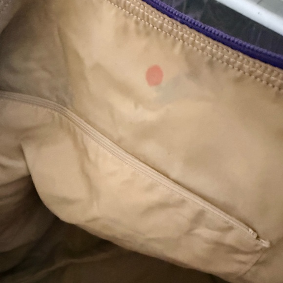 Valentino Garavani Tan Duffel Bag with Purple Trim - Picture 2 of 6